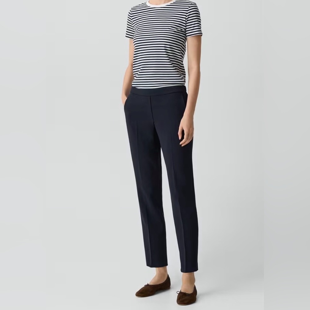Theory Pull On Pants in Admiral Crepe